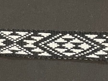 black and white Patiki- Taniko Band 2 in Cheap