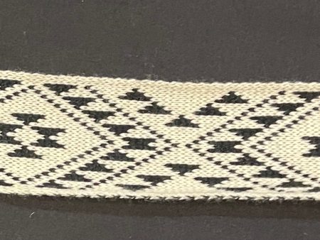 Beige and black 2.5 inch - Taniko Band For Sale