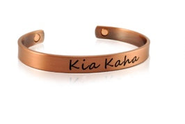 Copper Bracelet - Kia Kaha Design Hot on Sale