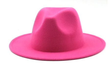 Potae - Hot Pink Fedora Hat Cheap