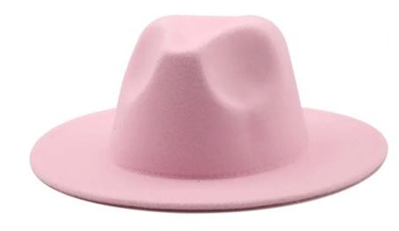 Potae - Pale Pink Fedora Hat For Cheap